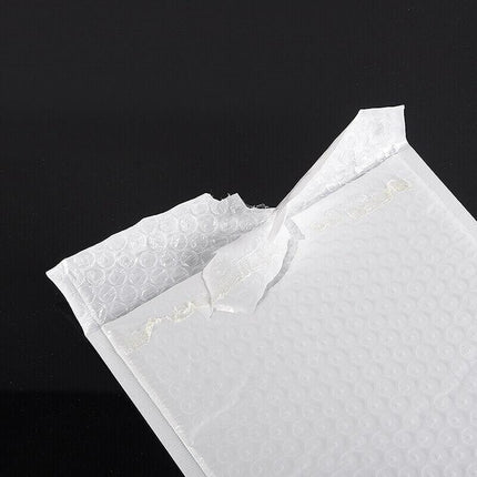 18*23cm Poly Bubble Mailers Envelope Padded Bag White Cushioned Satchel - Aimall
