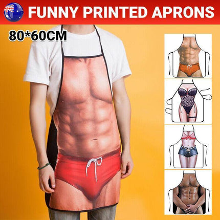 Funny Adult Men Women Novelty Aprons Party Game Cooking Kitchen BBQ Baking - Aimall
