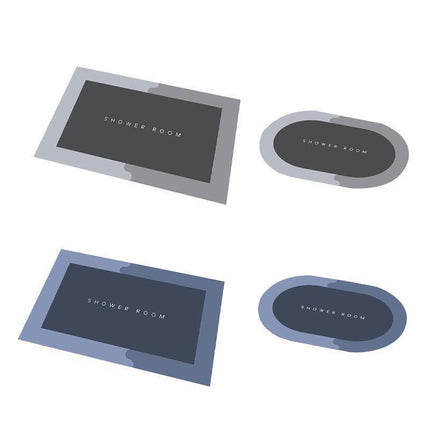 40*60CM Super Absorbent Floor Mat Soft Quick-Drying Non-Slip Diatom Mud Bath - Aimall
