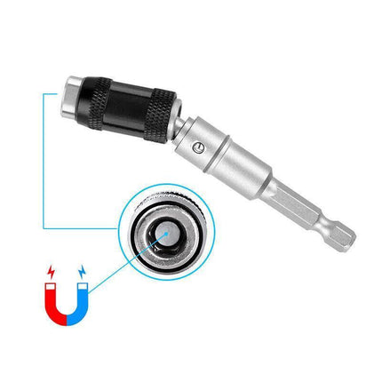 Magnetic Pivot Drill Bit Holder Steel Impact Pivoting Swivel Screw Drill Bits - Aimall