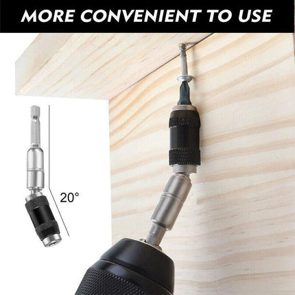 Magnetic Pivot Drill Bit Holder Steel Impact Pivoting Swivel Screw Drill Bits - Aimall