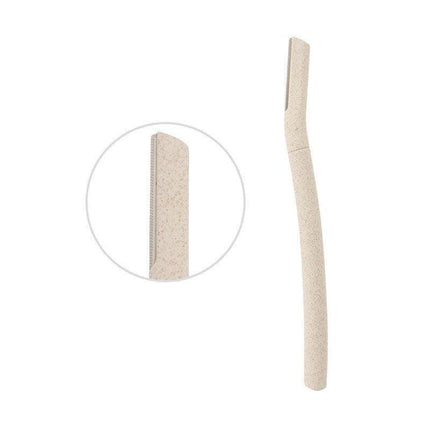 9X Eyebrow Facial Razor Dermaplaning Tool with Biodegradable Wheat Straw Handle - Aimall