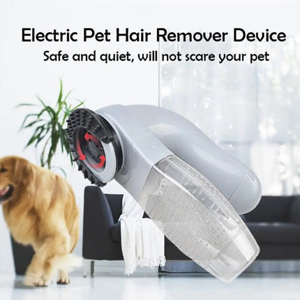Electric Pet Dog Cat Hair Remover Cleaner Grooming Brush Comb Vacuum Trimmer - Aimall