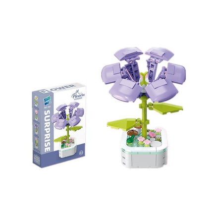 Block Bouquet Plant Building Block Plant Potted Bricks Bouquet 3D Model Toy - Aimall