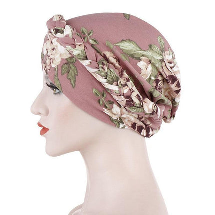 Women's Comfort Cap Floral Pattern Chemo Head Coverings - Aimall