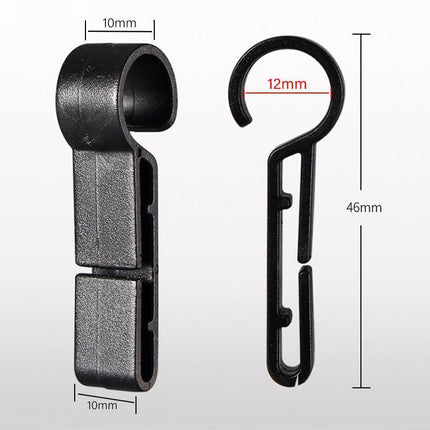 10PCS Helmet Clips Headlamp Hard Hat Safety Helmet Cap Head Lamp Buckle Hook Kit - Aimall