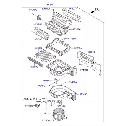 Replacement Motor For IX45 SONATA TUCSON Compatible with Hyundai Kia models2013