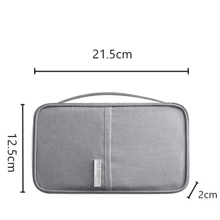 Waterproof Passport Holder Travel Document Wallet RFID Bag Family Case Organizer S - Aimall