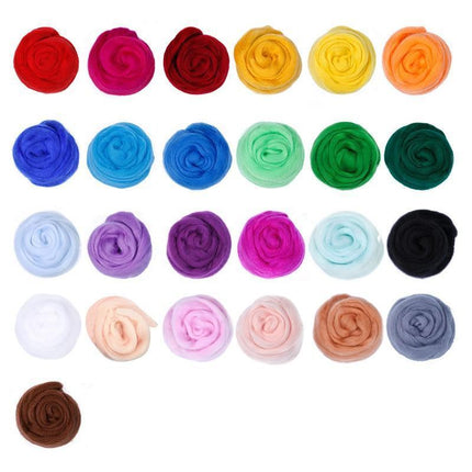 Needle Felting Mat Starter Kit 25 Set Colour Wool Felt Needles Tool DIY Gift - Aimall