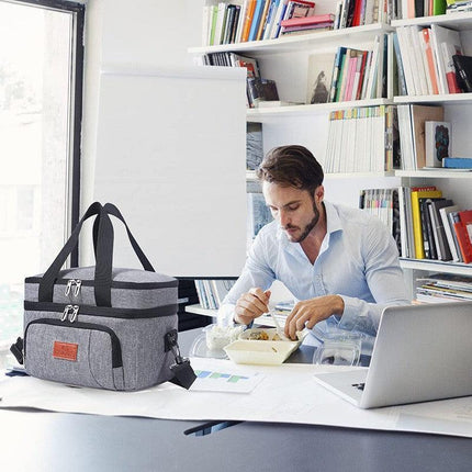 Insulated Lunch Bag with Shoulder Strap - Aimall