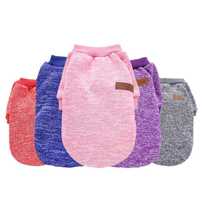 S Size Cute Pet Dog Warm Jumper Sweater Clothes Cat Knitted Coat Winter - Aimall