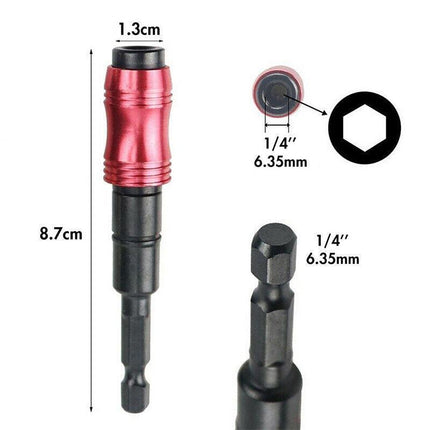 Magnetic Pivot Drill Bit Holder Steel Impact Pivoting Swivel Screw Drill-Bit Tip - Aimall