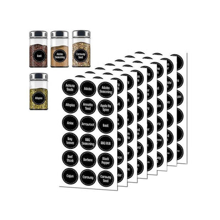 144PCS Spice Herb Storage Jar Labels Pantry Stickers Decals High Quality Durable - Aimall