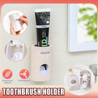 Auto Automatic Toothpaste Dispenser Toothbrush Holder Squeezer Wall Mount - Aimall