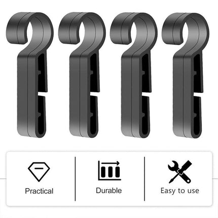 10PCS Helmet Clips Headlamp Hard Hat Safety Helmet Cap Head Lamp Buckle Hook Kit - Aimall