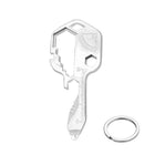 24 in 1 Multi-tool Key Shaped Pocket Keychain Bottle Opener Wrench Ruler Tools - Aimall