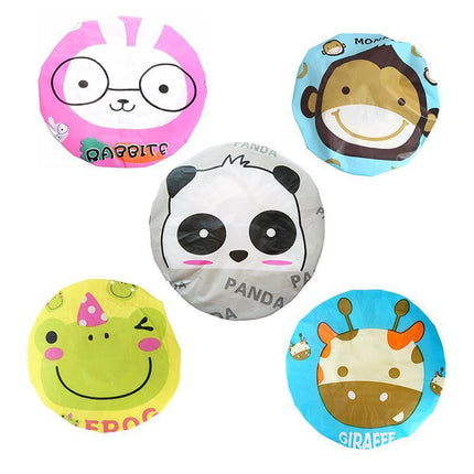Reusable Women Kids Girls Hair Wrap Waterproof Shower Bath Shower Cap Hat - Aimall