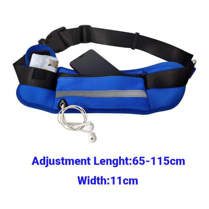 Adjustable Hands Free Dog Leash Lead + Waist Bag Belt Jogging Walking Running - Aimall