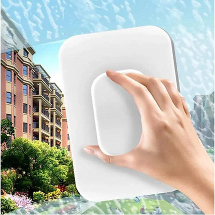 Magnetic Window Glass Cleaning Tool Double Side Glass Cleaner Brush Wiper Home - Aimall