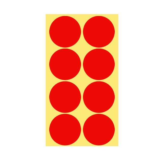 8/13/25/50mm Colour Sticker Dots Adhesive Round Labels Circular Scrapbooking Red - Aimall