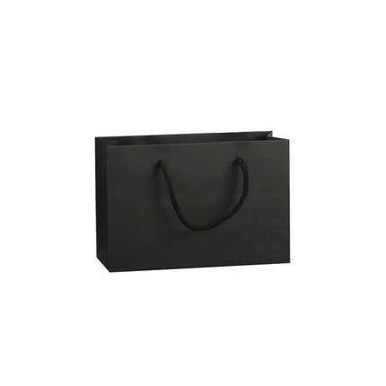 150PCS Bulk Black Paper Bags Gift Shopping Carry Craft Bag with Cutton Handles - Aimall