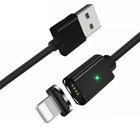 Black Essager Magnetic Fast Charging Data USB Cable for iPhone - Aimall