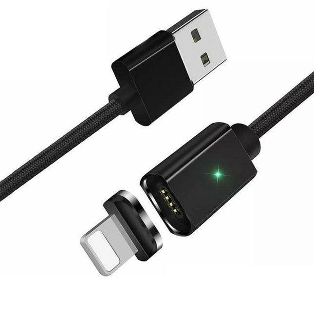 Black Essager Magnetic Fast Charging Data USB Cable for iPhone - Aimall