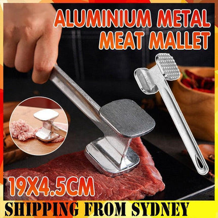 Aluminium Metal Meat Mallet Tenderizer Steak Beef Chicken Hammer Kitchen Tool - Aimall