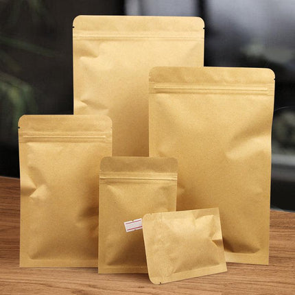 Kraft Paper Mylar Storage Self Seal Packing Pouches Aluminum Foil Packaging Bag - Aimall
