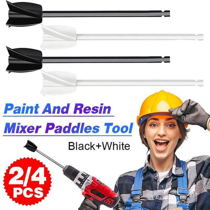 Epoxy Mixer Attachment For Drill, Reusable Paint And Resin Mixer Paddles Tool - Aimall