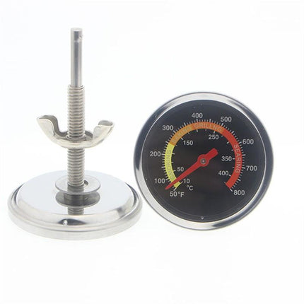 10-400℃ Barbecue Thermometer Gauge Stainless BBQ Smoker Grill Temperature - Aimall