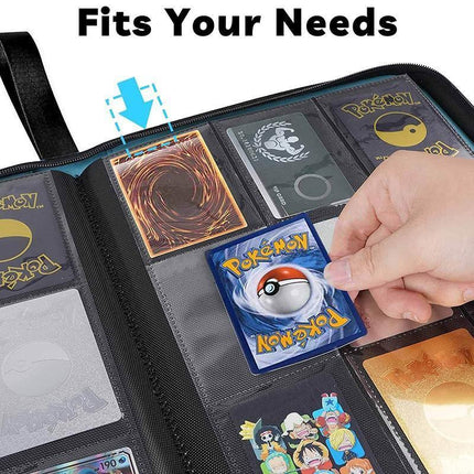 900 Pockets Cards Holder Storage Bag 900 Card Holder Capacity Album Collector - Aimall