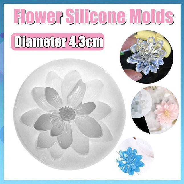 3D Flower Silicone Molds Epoxy Resin Jewelry Pendant Mould Making Craft Mold - Aimall
