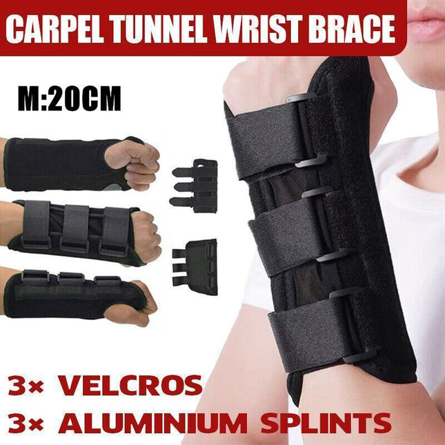 M Size Wrist Splint Brace Protection Support Strap Carpel Tunnel CTS RSI Pain Relief - Aimall