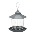 Garden Hanging Wild Bird Feeder Birds Gazebo Shape Container Waterproof Outdoor - Aimall