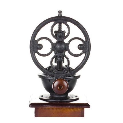 Wooden Manual Coffee Grinder Hand Cast iron Retro Handmade Coffee Mill Grinders - Aimall