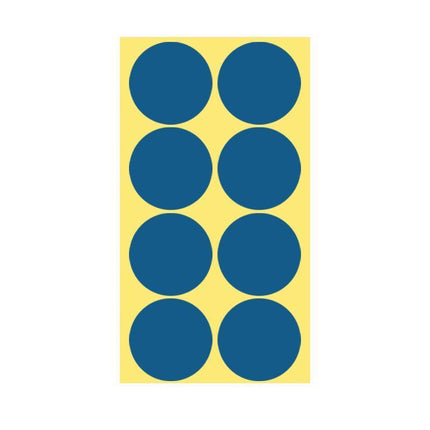 8/13/25/50mm Colour Sticker Dots Adhesive Round Labels Circular Scrapbooking Blue - Aimall