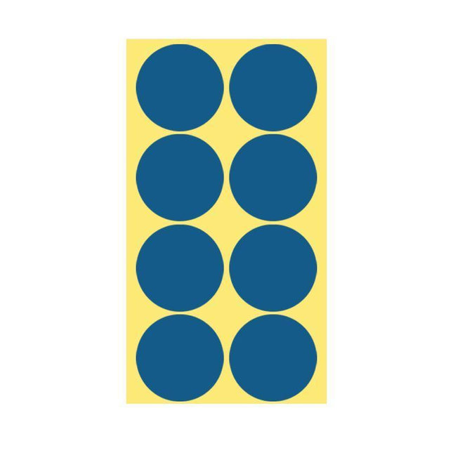 8/13/25/50mm Colour Sticker Dots Adhesive Round Labels Circular Scrapbooking Blue - Aimall