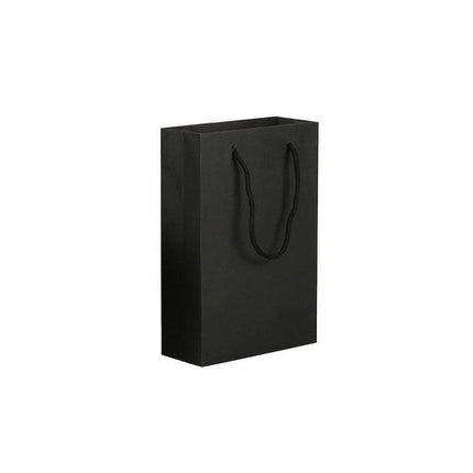 150PCS Bulk Black Paper Bags Gift Shopping Carry Craft Bag with Cutton Handles - Aimall