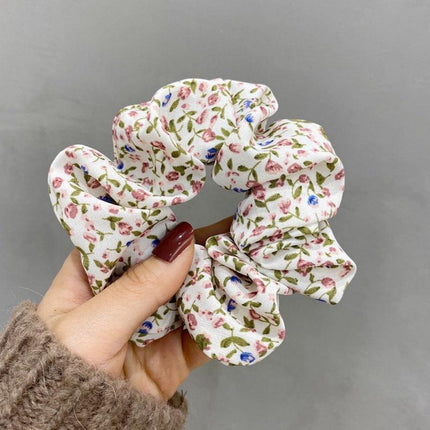 Fresh Hair Accessories Printed Hair Band Hair Rope Hair Ring Elastic Headband - Aimall