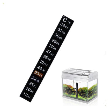 UPTO 10x Aquarium Thermometer Fish Tank Sticker Temperature Strip Dual Scale HOT - Aimall