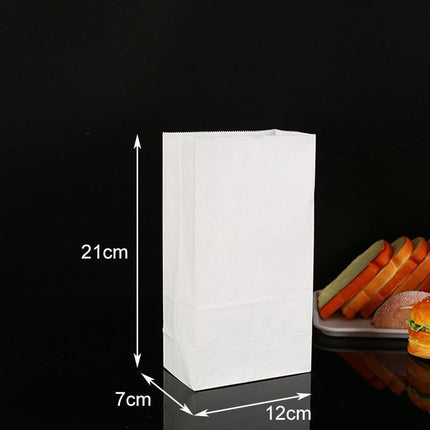 100PCS Disposable Greaseproof Paper Bag Bread Snack Cookie Doughnut Takeout - Aimall