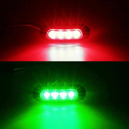 1set Boat Navigation Lights Waterproof Marine Utility Led Strip Lights 12-24V - Aimall
