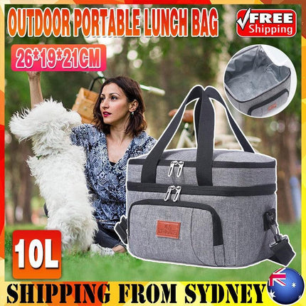 Insulated Lunch Bag with Shoulder Strap - Aimall