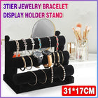 3Tiers Jewelry Bracelet Watch Display Holder - Aimall