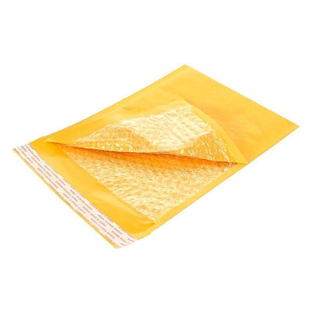 25PCS Poly Bubble Mailer Yellow Colour Multi-Size Plastic Padded Bag - Aimall