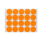 Orange Assorted Sizes Colour Sticker Dots Adhesive Round Labels Circular Spot Scrapbook - Aimall