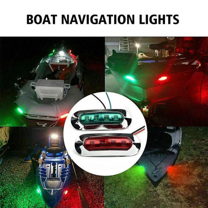 1set Boat Navigation Lights Waterproof Marine Utility Led Strip Lights 12-24V - Aimall
