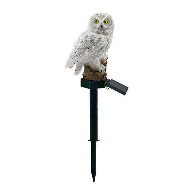 Garden Light Waterproof Ornament Lawn Owl Solar Powered LED Novelty Lamp Outdoor - Aimall