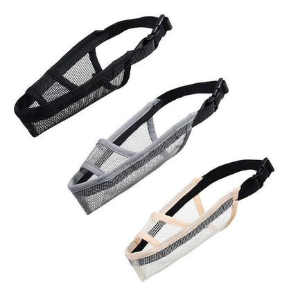 Adjustable S Size Pet Dog Mask Mouth Muzzle Anti Barking Bite Stop Chewing Mask - Aimall